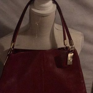 Coach Red leather bag